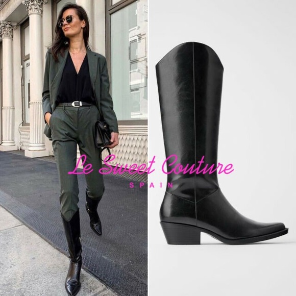 zara boots cowboy